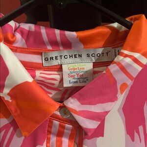 Gretchen Scott Pink and Orange Dress